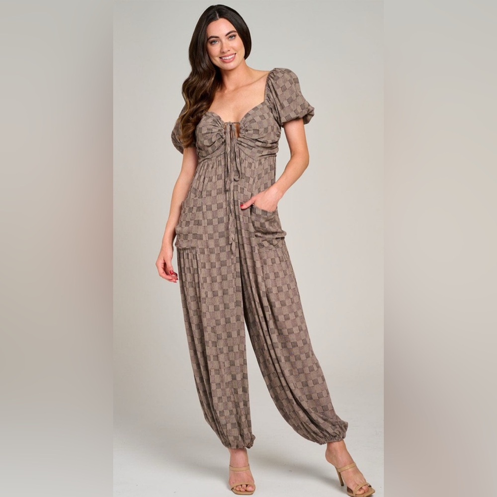 109. Shop Neighbor Checkered Jumpsuit